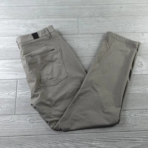 Vuori Meta Pants Mens 32x29 Olive Straight Leg Flat Front Athletic Stretch - Picture 1 of 7