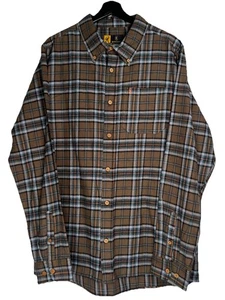 Neu mit Etikett Browning geknöpftes Flanellhemd für Herren L braun kariert Langarm Wandern Outdoor - Bild 1 von 9