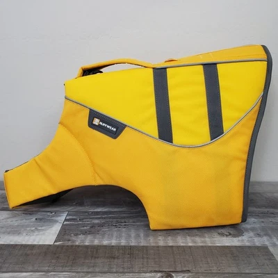 Ruffwear Float Coat Dog Life Jacket Size L Yellow High Viz Great Condition - Image 1 of 4