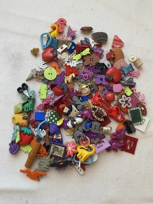 Novelty Buttons Christmas Dinosaur Animals Sewing Etc. Craft Kids 7 Ounces - Image 1 of 4