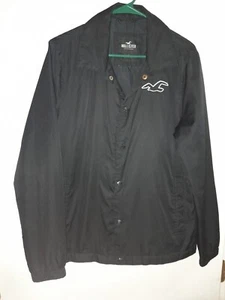 Hollister California All-Weather Navy Blue Jacket Full Zip Outerwear Size S Smal - Picture 1 of 7
