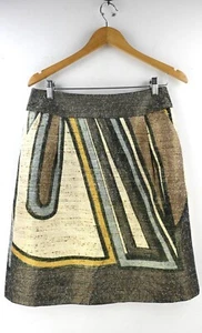 Gerry Weber collection metallic thread retro print skirt size 38/UK12 - Picture 1 of 9
