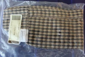 Longaberger Boutique-Korbfutter khaki kariert gewellt #23214164 - NEU - Bild 1 von 5