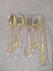 Vintage Roger's Gold Plated Silverware 5 Pieces Replacement Pieces 
