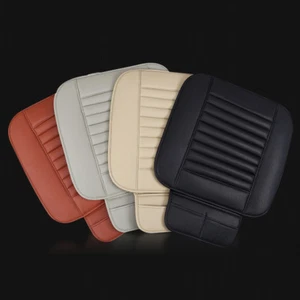 Car PU Leather Seat Cover Breathable Pad Mat Front Seat Protector Chair Cushion - Picture 1 of 17