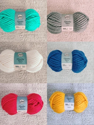 ALDI SO CRAFTY So Crafty Knitting & Crochet Chunky Yarn 100g Skein Ball NEW