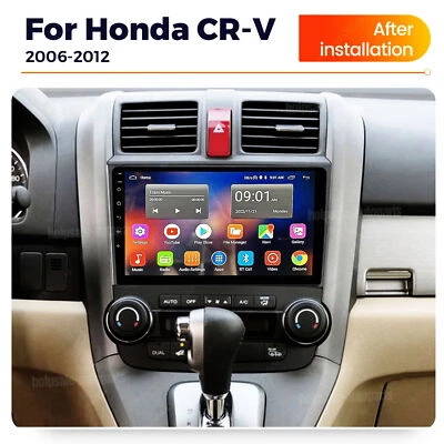 For Honda CRV 2007-2011 Apple Carplay Android 14 Car Stereo Radio GPS Navigation - Image 1 of 4