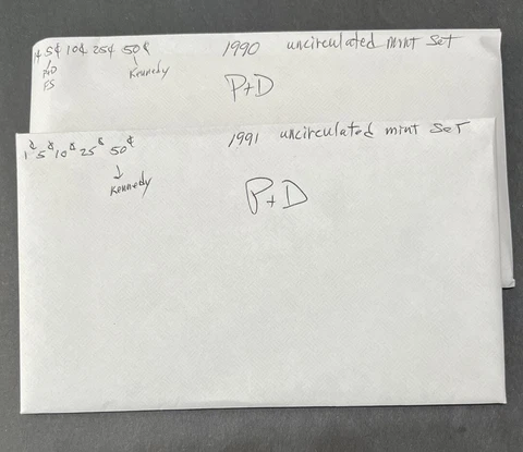 1990 + 1991 UNC MINT SET Cover