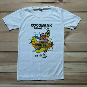 Vintage 80s Sesame Street Bert & Earnie Kids Cartoon Youth Shirt Size 10 - Picture 1 of 9