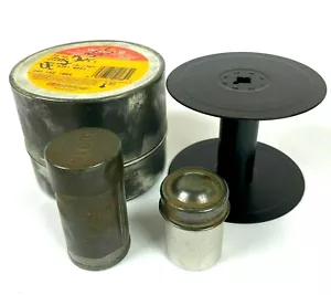 Lot 3 Kodak Metal Storage Film Canister Tin Containers Camera Vintage - Picture 1 of 5