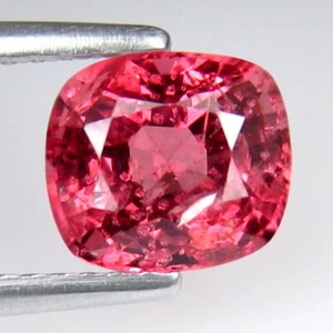 1.65 Ct & 7x6.5x5 mm _ STUNNING LUSTER PINK NATURAL SPINEL CUSHION CUT GEMSTONES - Picture 1 of 11