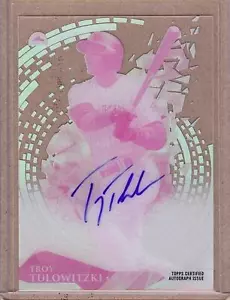 2014 TOPPS HIGH TEK TROY TULOWITZKI AUTO 1/1!! PROOF di stampa - Foto 1 di 1