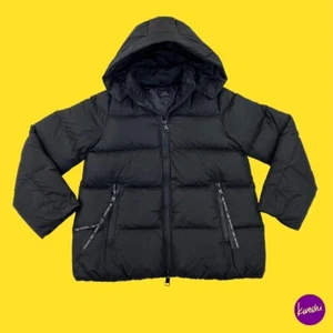 ARMANI EXCHANGE Sustainable Lightweight Padded Jacket, w/ Hood, Black, UK Small - Picture 1 of 4