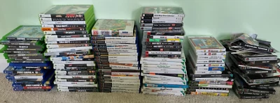 Large Job Lot 110+ Mixed Replacement Game Cases Inlays Manuals PS1 PS4 NO GAMES - Image 1 of 4