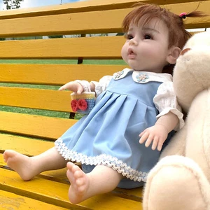 Muñeca bebé renacido de silicona de cuerpo completo Dokier niño niña muñeca bebé recién nacido realista - Imagen 1 de 22