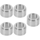 Set of 5 Bung Fitting Threaded Insert Weldable Preservative