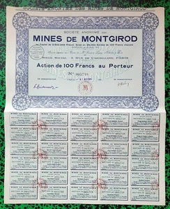 Dépt 73 & 75 - Les Chapelles - Déco Mines d'Anthracite de Montgirod - 31/05/1925 - Picture 1 of 1