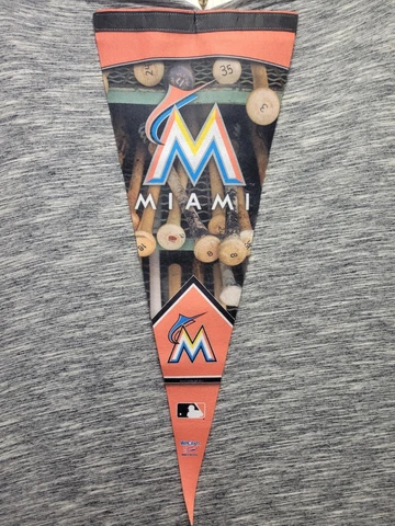 2011 Miami Marlins Pennet/ Flag 29" x 11.5" Made in the USA Cover