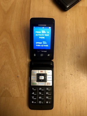 Samsung Haven Cellular Flip Phone SCH-U320 Gray Verizon - Image 1 of 4