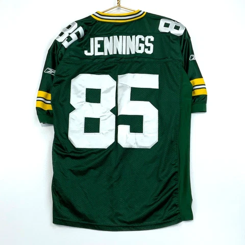 Vintage Greg Jennings #85 Green Bay Packers Super Bowl Reebok Jersey Size 52 Nfl Cover