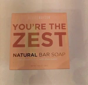 You're the Zest Belle Maison Natural Bar Soap - Citrus Basil with Shea Butter - Picture 1 of 2