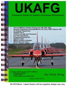 UKAFG UK Aviation Radio Scanner Airband Frequency Guidebook 2025 (Spiral Bound) - Picture 1 of 8