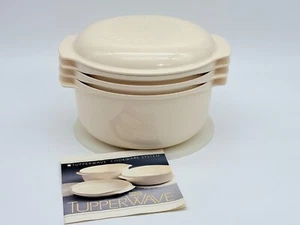 Complete 6 Piece Set of Tupperware TUPPERWAVE Stack Cooker Microwave Cooking 3L - Picture 1 of 24