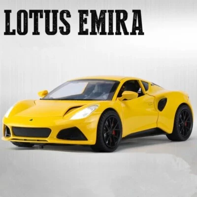 1:24 Lotus Emira Deportes Carreras Modelo Diecast Juguete Coche Sonido Luz Niños Juguete Regalo Foto 1 de 4