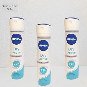 3x 150ml Nivea Dry Active Anti Transpirant 72h Deo Schutz schweiß Schutz Formel - Bild 1 von 2