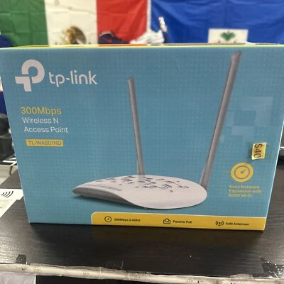 TP-LINK TL-WA801ND 300Mbps Wireless N Access Point AP Bridge Repeater Multi SSID - Image 1 of 4