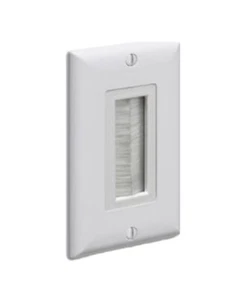 Arlington CED135WP, Brush Style Cable Entry Device, White - Picture 1 of 2