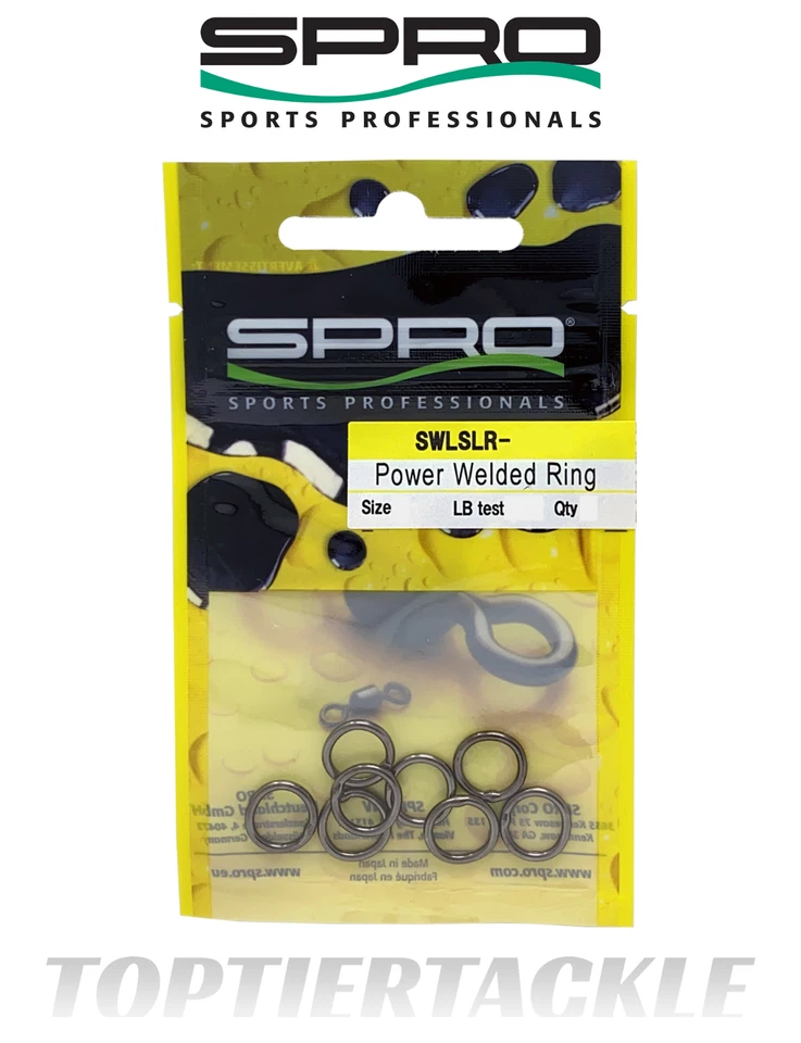 SPRO Power Welded Rings NSB Black - Select Size - Image 1 of 1