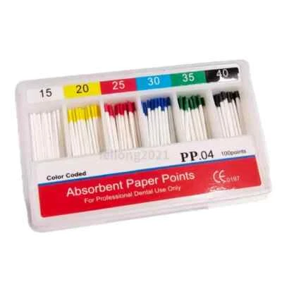 Dental Root Canal Treatment Absorbent Paper Point/Gutta Percha Points Taper .04 - Image 1 of 4