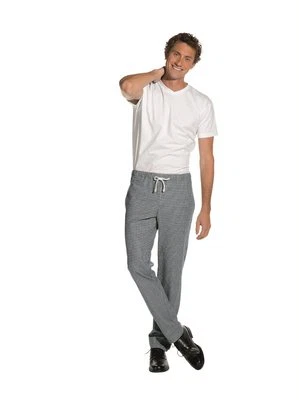 Leiber Damen Herren Bäcker Schlupfhose pepita unisex Kochhose Bäckerhose Kordel