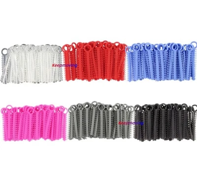 1040Pcs Dental Ligature Rubber Ties Orthodontic Elastic Bands Braces 6 Color - Image 1 of 4