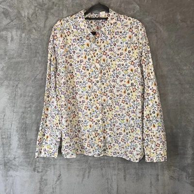 Blusa para mujer Croft and Barrow con botones talla grande XXL floral oficina madura Foto 1 de 4