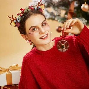 Süße Französische Bulldogge Weihnachtsschmuck % 2 Weihnachtsdeko - G Ornament Set ~ G6J3 - Bild 1 von 16