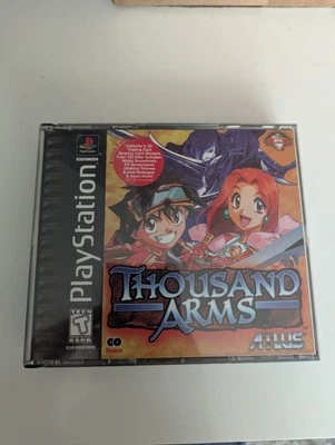 Thousand Arms (PlayStation 1, 1999) Complete CIB w/ Lenticular card. PS1  - Image 1 of 4