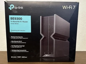 TP-Link Tri-Band BE9300 WiFi 7 Router (Archer BE550) - 6-Stream, Full 2.5G Ports - Picture 1 of 6