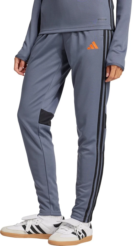 adidas Tiro 25 Essentials Womens Training Pants Grey Football Trackpants Ladies - Image 1 of 4