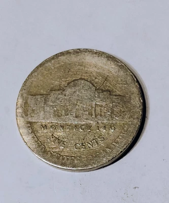 D Jefferson Nickel 2007, bien usado en la parte posterior, Foto 1 de 2