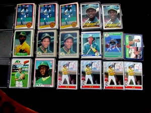 OAKLAND A'S   TEAM SET  COLLECTION..17  TEAM SETS FROM  70'S - 80'S ! CANSECO RC - Picture 1 of 8