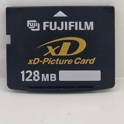 GENUINE FUJIFILM 128MB XD MEMORY CARD STANDARD TYPE FUJI FINEPIX/OLYMPUS CAMERAS - Image 1 of 2
