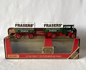 Matchbox Models of Yesteryear MOY Toy Car Y27 FODEN C-TYPE STEAM WAGON & TRAILER - Picture 1 of 21