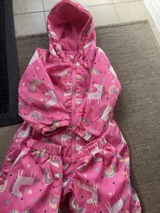 Kids Puddle Suit Pink Unicorn 🦄 2-3 Years - Picture 1 of 4