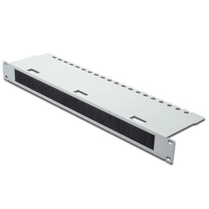 DIGITUS Professional 1HE Kabelmanagement Durchführungspanel mit Bürste Grau - Bild 1 von 1