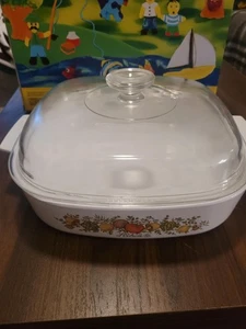 Corning Ware L'Echalote A-10-B 2,5 Liter Auflaufform mit Pyrex A12C Deckel Vintage - Bild 1 von 6