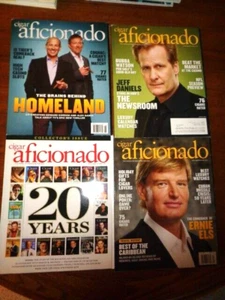 Cigar Aficionado Magazine 2012 Lot of 4 Collector's Issue June Aug Oct Dec - Picture 1 of 15
