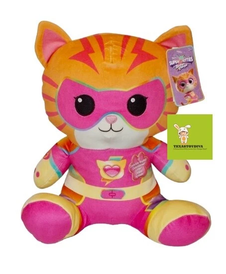 PELUCHE CÓMODO CON PESO GINNY 14" Gato Disney Super Gatitos SU-PURR Cargado NUEVO Foto 1 de 3
