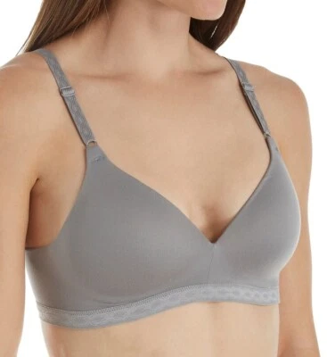 NWT WARNER'S Blissful Benefits Wire Free BRA Super Soft SIZE 38C 1269 01269 Gray - Image 1 of 2